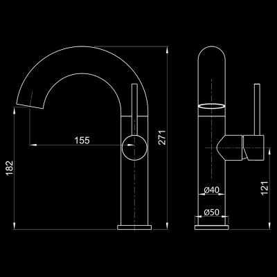 Смеситель для умывальника ELGHANSA Radiant XQ 1647181-Black Смеситель для умывальника ELGHANSA Radiant XQ 1647181-Black
