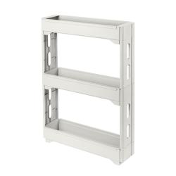 Этажерка Keeplex Regular 3 секции, узкая, белое облако /Пластик Репаблик/