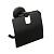 Держатель туалетной бумаги FIXSEN Comfort Black с крышкой