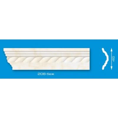 Плинтус потолочный ФОРМАТ 46*2000 мм 206  бежевый 