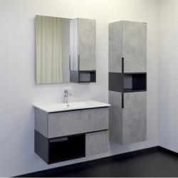 Зеркальный шкаф COMFORTY Франкфурт 75 бетон светлый 73*80 см