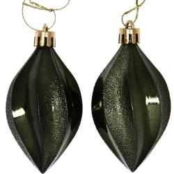 Набор елочных украшений СЕРПАНТИН Таинственное очарование Капля изумруд 8 см