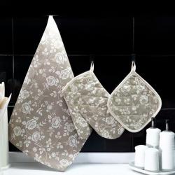 Варежка-прихватка ТАЙМ ТЕКСТИЛЬ Sonnet Реверанс бежевый