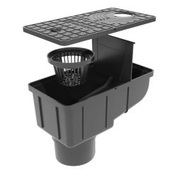 Трап уличный GIDROLICA Rain 300*166*200 мм с глухой крышкой