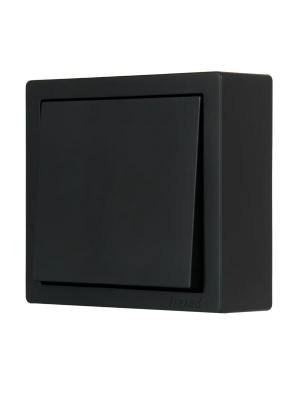 Выключатель LEZARD Leto 1 клавиша черный бархат 752-4200-100