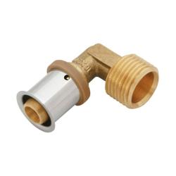 Уголок KAN-therm комбинированный пресс 16 мм 1/2" НР