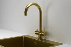 Смеситель для кухни GRANULA Золото сатин KS-7104