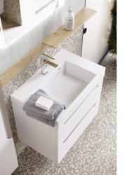 Тумба с раковиной AQWELLA Cube 70 белый