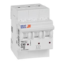 Автоматический выключатель КЭАЗ OptiDin BM63 3P 40 A C 4,5 кА 326816