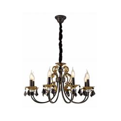 Люстра ЛАЙТ СФЕРА 1730/8 BK+GD Черный