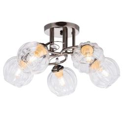 Люстра ЛАЙТ СФЕРА 06382/5 Pearl black Черный жемчуг