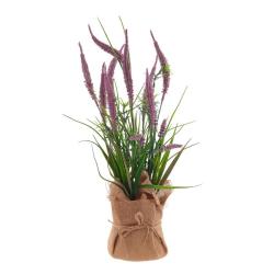 (АКЦИЯ) Цветочная композиция "Лаванда" (27*27*37см)/814408/РЕМЕКО