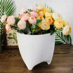 Горшок пластиковый ЛИВИНГРИН Де коста Белый 2,25 л