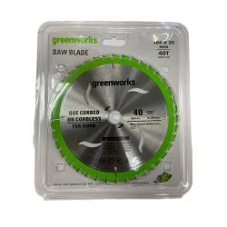 Диск пильный GREENWORKS 184*20 мм 40T для пилы 1500907