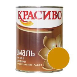 Эмаль КРАСИВО ПФ-266 для пола Золотисто-коричневый 1,8 кг