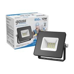 Прожектор LED GAUSS 10W черный 613100310