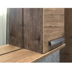 Зеркальный шкаф COMFORTY Марио дуб темный 75*83,2 см