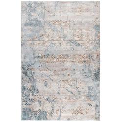 Ковер БЕЛЛА D057A - CREAM SHIRINK / BLUE FDY прямоугольник размер 1,2*1,8 м