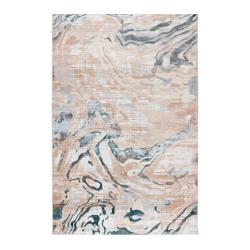 Ковер БЕЛЛА D007A - CREAM SHIRINK / BLUE FDY прямоугольник размер 1,4*2,0 м