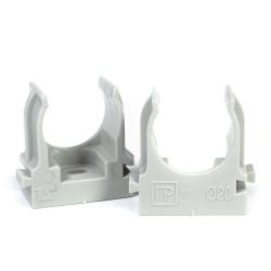 Клипса ПВХ для монтажного пистолета серый 20 мм