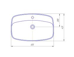 Раковина KIROVIT Купер 650 655*425*200 мм