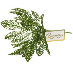Декоративная веточка СЕРПАНТИН Сказочный листопад нежный зеленый 25 см