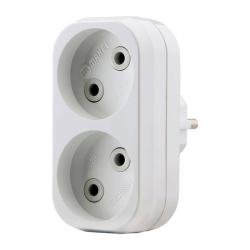 Разветвитель MAKEL 2 гнезда белый 10030