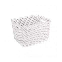 Корзина АЛЬТЕРНАТИВА плетенка белый 35*29*22,5 см М3488