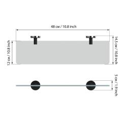 Полка для ванной FORA Lord FOR-LORD034BL 