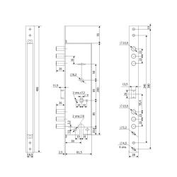 Замок врезной ГАРДИАН 15.12 Хром