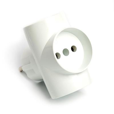 Тройник TDM 16 А белый