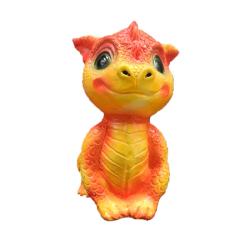 (АКЦИЯ) Копилка 18см Дракоша, гипс оранж. /G032-18-203K/Яблоко/