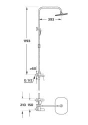Душевая система MAXONOR PURE LIFE PL2483