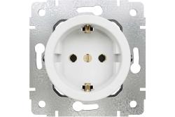 Розетка сетевая ТМ МЕЗОНИНЪ Лахта Сенатъ с заземлением белый GE35301-01