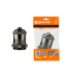 Патрон TDM Лофт Е27 металл подвесной черный