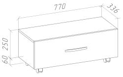 Тумба BELLEZZA Анкона 80