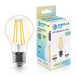 Лампа LED AMBRELLA Filament A60 13W/Е27/4000K груша 601314