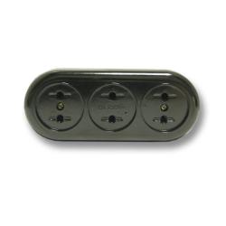 Колодка ТДМ Ретро 3 гнезда