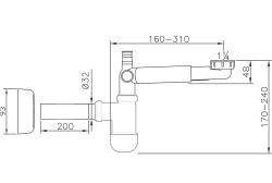 Сифон бутылочный RAVAK X01612