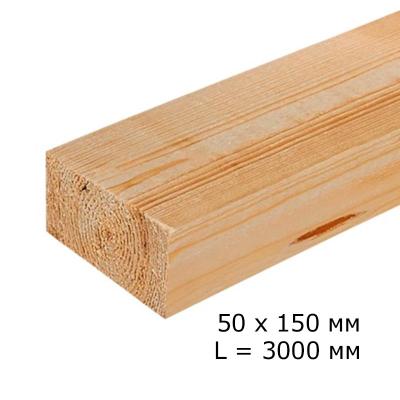 Доска сухая строганная 50*150*3000 мм