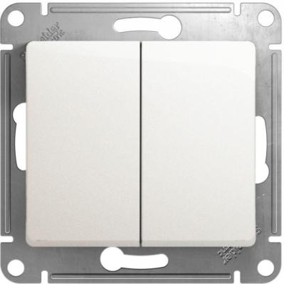 Механизм переключателя SYSTEME ELECTRIC Glossa 2 клавиши жемчуг