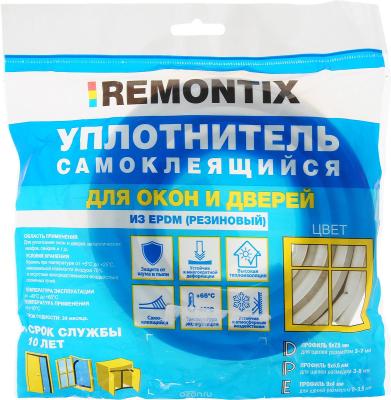 Уплотнитель D-profil самоклеящийся Белый 2 жгута по 3 м