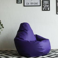 Кресло-мешок DREAMBAG Экокожа Фиолетовый 110*150 см