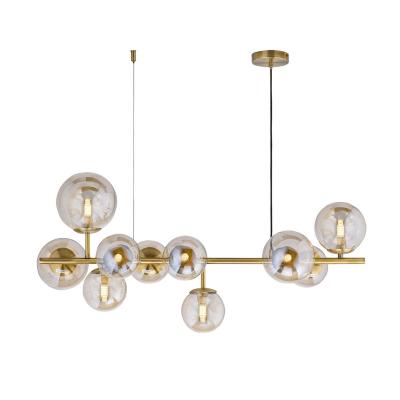 Люстра ЛАЙТ СФЕРА 40124MD/10B AB Черный