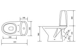 Унитаз-компакт ОСКОЛЬСКАЯ КЕРАМИКА Милана люкс 
