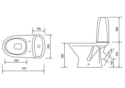 Унитаз-компакт ОСКОЛЬСКАЯ КЕРАМИКА Милана люкс 
