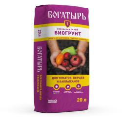 Грунт ЛАМА ТОРФ Богатырь Для томатов, перца и баклажанов 20 л