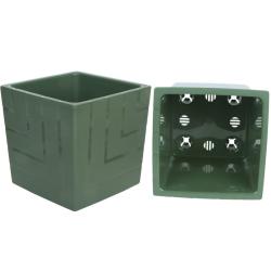 Горшок пластиковый ЛИВИНГРИН Квадро Нефрит 6,6 л