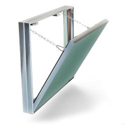 Люк ГИППОКРАТ П под плитку 400х400 (зацепы по стороне 400), ХАММЕР