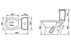 Унитаз-компакт ОСКОЛЬСКАЯ КЕРАМИКА Дора стандарт У